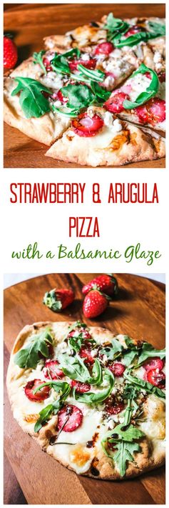 Strawberry and Arugula Pizza #SundaySupper #FLStrawberry