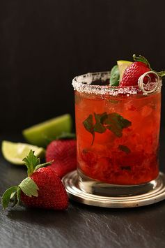 Strawberry and Basil Margarita