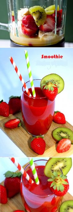 Strawberry and Kiwi Smoothie