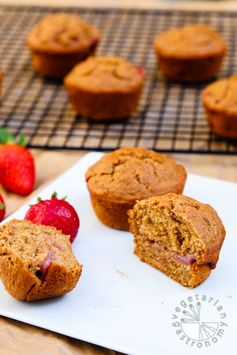 Strawberry Breakfast Muffins (vegan, gluten-free option