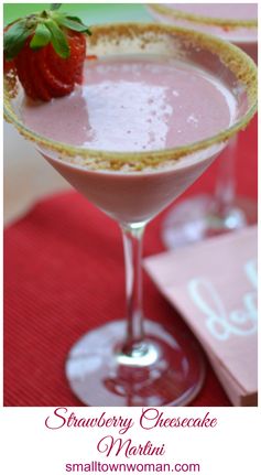 Strawberry Cheesecake Martini