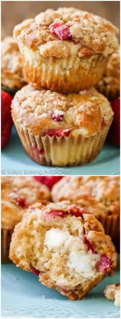 Strawberry Cheesecake Muffins