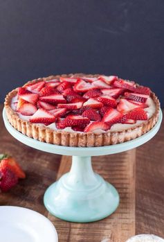 Strawberry Coconut Cream Tart