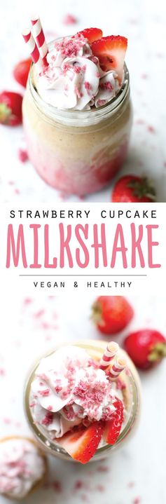 Strawberry Cupcake Milkshake | Collab with Love Me, Feed Me