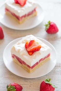 Strawberry Custard Bars