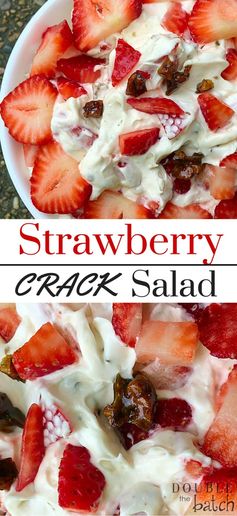 Strawberry Dessert Salad (with Toffee