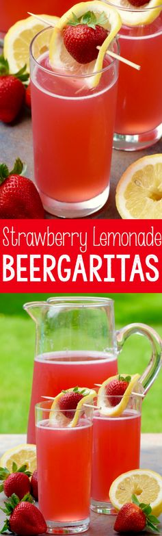 Strawberry Lemonade Beergaritas