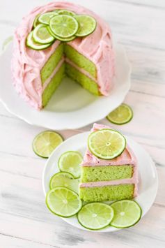 Strawberry Limeade Cake