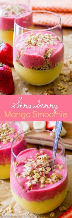 Strawberry Mango Breakfast Smoothie