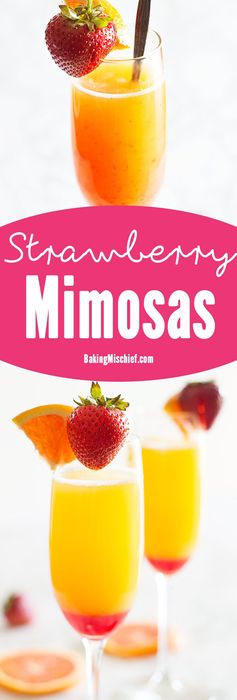 Strawberry Mimosas