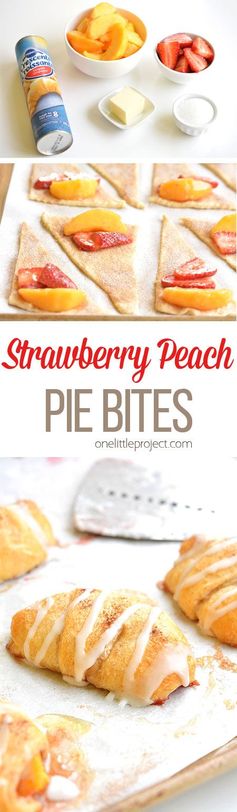 Strawberry Peach Pie Bites