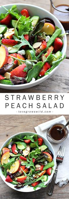 Strawberry Peach Salad