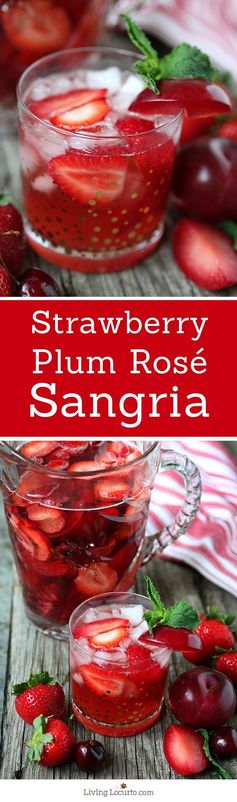 Strawberry Plum Rosé Sangria