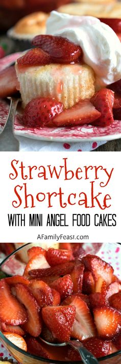 Strawberry Shortcake with Mini Angel Food Cakes