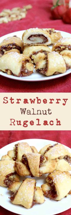 Strawberry Walnut Rugelach