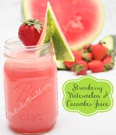 Strawberry, Watermelon and Cucumber Juice #Recipe! Delicious and Refreshing