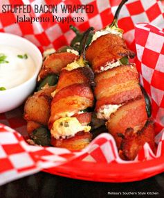 Stuffed Bacon Wrapped Jalapeno Poppers