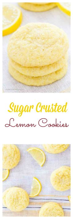 Sugar Crusted Lemon Cookies