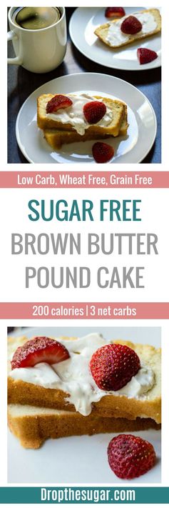 Sugar Free Brown Butter Pound Cake