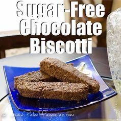 Sugar-Free Chocolate Biscotti Recipe [Paleo, Gluten-Free, Dairy-Free]