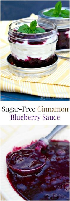 Sugar-free Cinnamon Blueberry Sauce