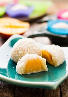 Sugar-free Coconut Mango Mochi