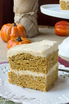 Sugar-Free Pumpkin Spice Maple Cream Layered Mug Cake