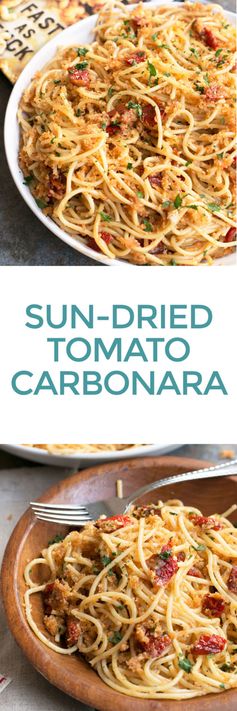 Sun-Dried Tomato Carbonara