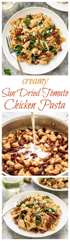 Sun Dried Tomato Pasta with Chicken