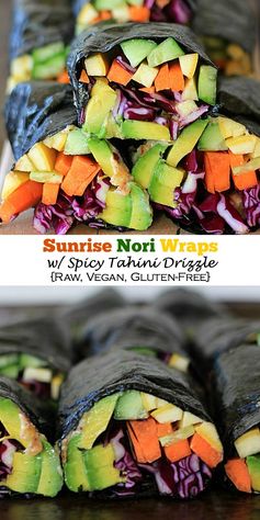 Sunrise Nori Wraps with Spicy Tahini Drizzle