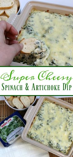 Super Cheesy Spinach & Artichoke Dip