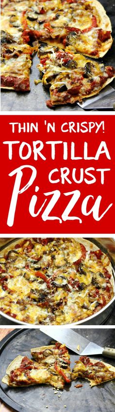 Super Thin Tortilla Crust Pizzas