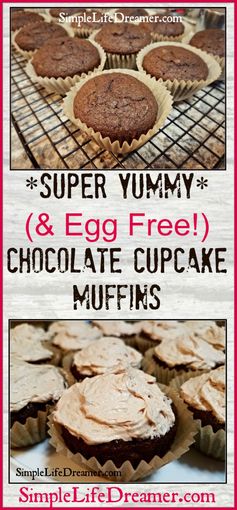 Super Yummy (& Egg FREE! Chocolate Cupcake/Muffin