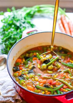 Superfood Veggie Soup with Turmeric + Sea Vegetables