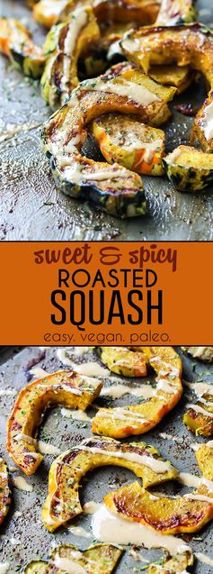 Sweet & Spicy Roasted Squash