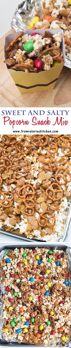 Sweet and Salty Popcorn Snack Mix