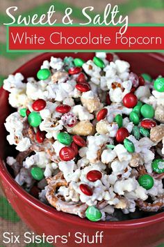 Sweet and Salty White Chocolate Popcorn