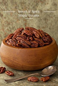 Sweet and Spicy Maple Pecans