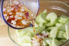 Sweet and Spicy Marinated Cucumbers