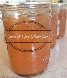 Sweet and Spicy Plum Sauce Canning