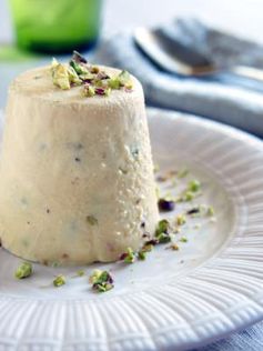 Sweet Indian Cardamom Ice Cream with Roasted Almonds (Kulfi