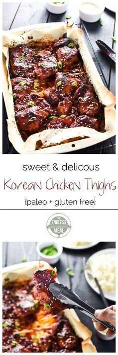 Sweet Korean Paleo Chicken Thighs