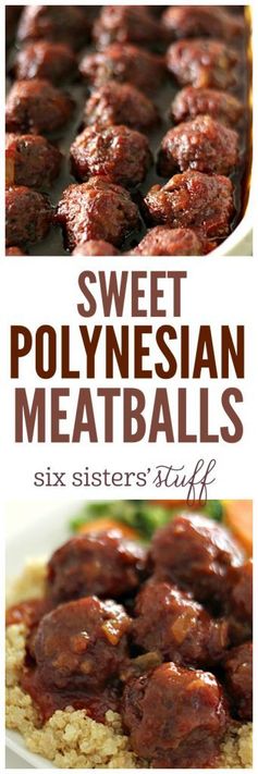 Sweet Polynesian Meatballs