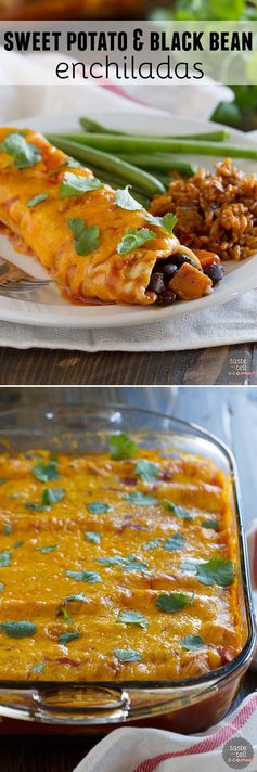 Sweet Potato and Black Bean Enchiladas