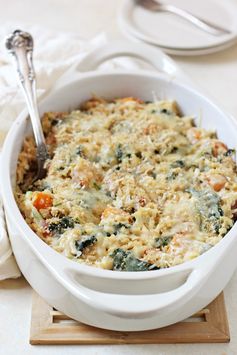 Sweet Potato and Kale Brown Rice Casserole