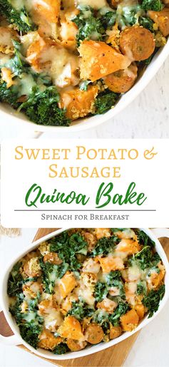 Sweet Potato and Sausage Quinoa Bake