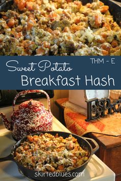 Sweet Potato Breakfast Hash Recipe, THM - E