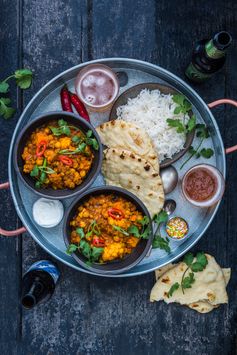 Sweet Potato Cauliflower Dahl Curry