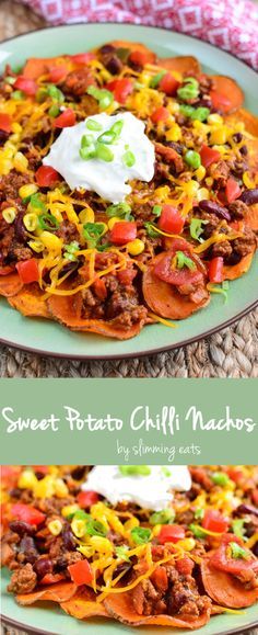 Sweet Potato Chilli Nachos