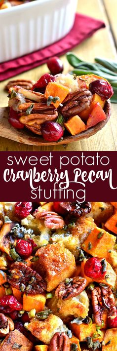 Sweet Potato Cranberry Pecan Stuffing